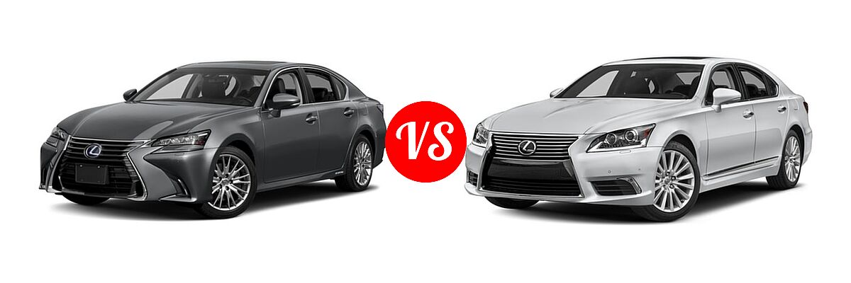 2017 Lexus GS 450h Sedan GS 450h vs. 2017 Lexus LS 460 Sedan LS 460 / LS 460 L - Front Left Comparison