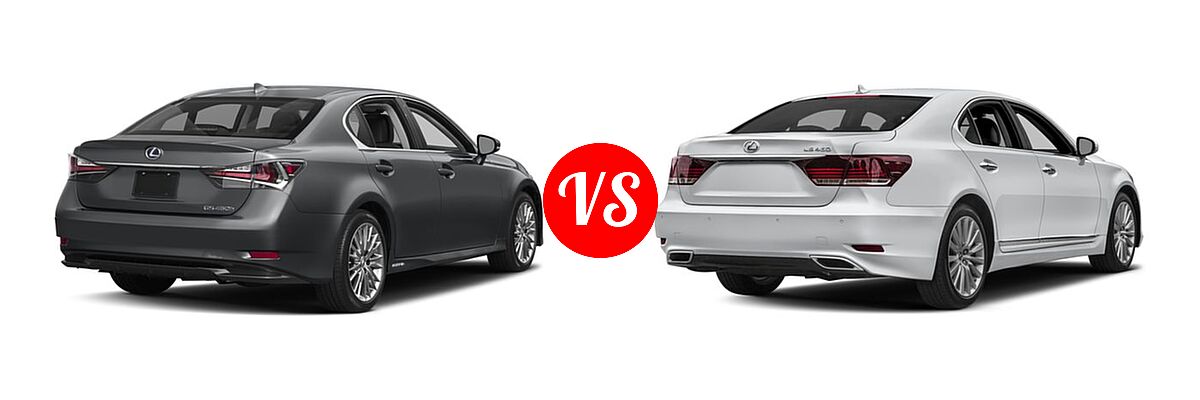 2017 Lexus GS 450h Sedan GS 450h vs. 2017 Lexus LS 460 Sedan LS 460 / LS 460 L - Rear Right Comparison