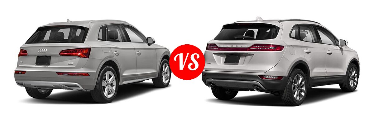 2020 Audi Q5 SUV Premium / Premium Plus / Prestige vs. 2019 Lincoln MKC SUV Black Label / FWD / Reserve / Select / Standard - Rear Right Comparison