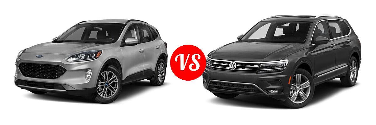 2021 Ford Escape SUV SEL vs. 2021 Volkswagen Tiguan SUV SEL - Front Left Comparison