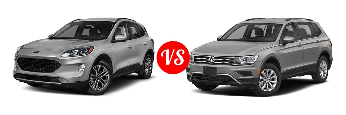 2021 Ford Escape SUV SEL vs. 2021 Volkswagen Tiguan SUV S - Front Left Comparison