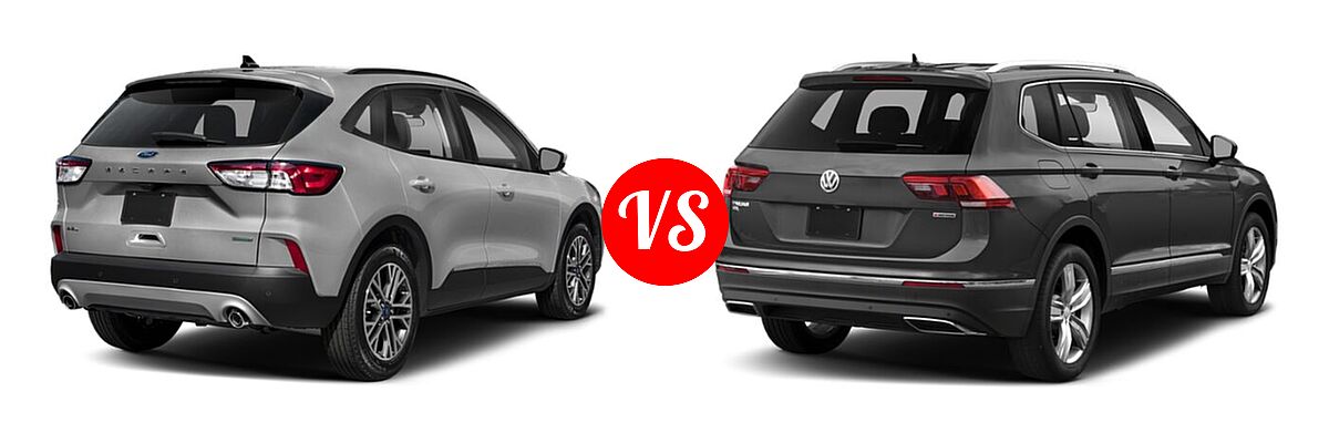 2021 Ford Escape SUV SEL vs. 2021 Volkswagen Tiguan SUV SEL - Rear Right Comparison