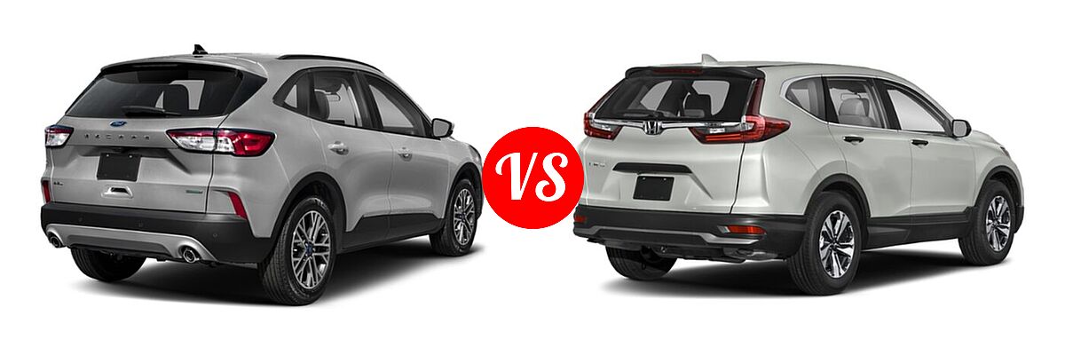 2021 Ford Escape SUV SEL vs. 2021 Honda CR-V SUV LX - Rear Right Comparison