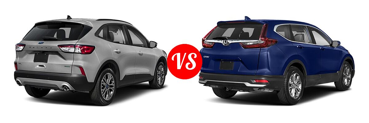 2021 Ford Escape SUV SEL vs. 2021 Honda CR-V SUV EX - Rear Right Comparison