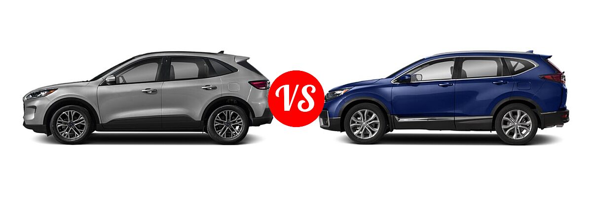 2021 Ford Escape SUV SEL vs. 2021 Honda CR-V SUV Touring - Side Comparison