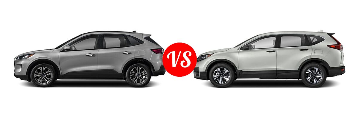 2021 Ford Escape SUV SEL vs. 2021 Honda CR-V SUV LX - Side Comparison