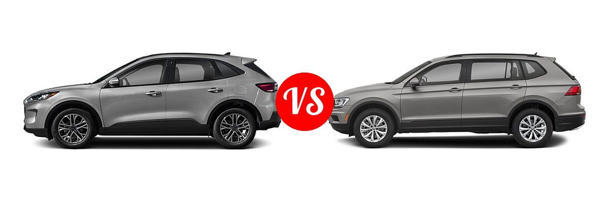 2021 Ford Escape SUV SEL vs. 2021 Volkswagen Tiguan SUV S - Side Comparison