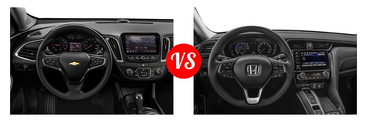 2021 Chevrolet Malibu Sedan LS vs. 2021 Honda Insight Sedan Hybrid EX - Dashboard Comparison