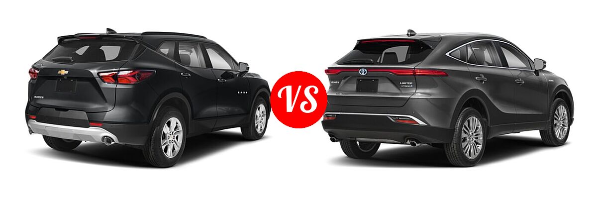 2021 Chevrolet Blazer SUV L / LT / Premier / RS vs. 2021 Toyota Venza SUV Limited / XLE - Rear Right Comparison