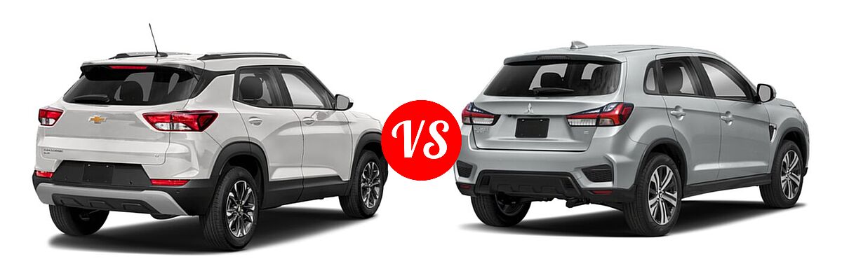 2021 Chevrolet Trailblazer SUV L / LS / LT vs. 2021 Mitsubishi Outlander Sport SUV GT / SE - Rear Right Comparison