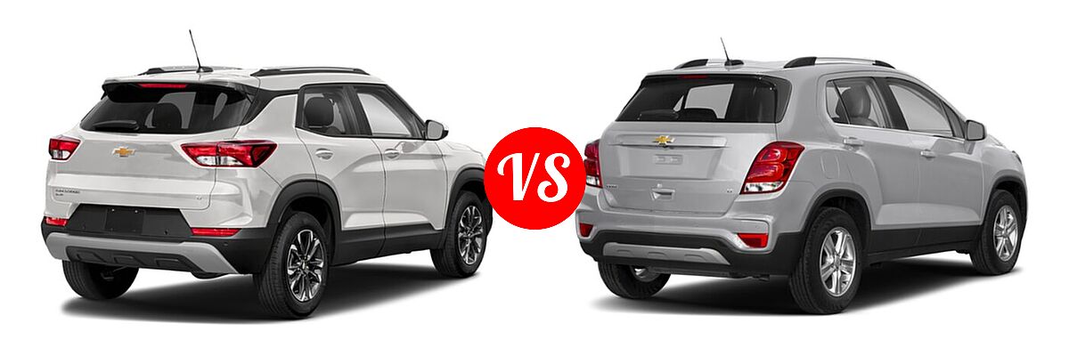 2021 Chevrolet Trailblazer SUV L / LS / LT vs. 2021 Chevrolet Trax SUV LT - Rear Right Comparison