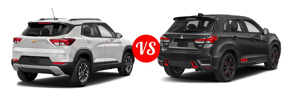 2021 Chevrolet Trailblazer SUV L / LS / LT vs. 2021 Mitsubishi Outlander Sport SUV BE - Rear Right Comparison