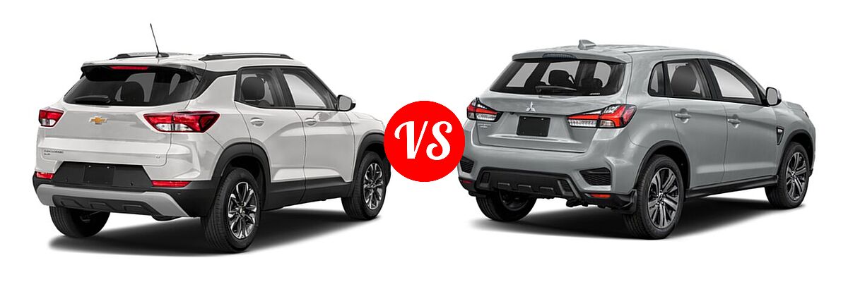 2021 Chevrolet Trailblazer SUV L / LS / LT vs. 2021 Mitsubishi Outlander Sport SUV S - Rear Right Comparison