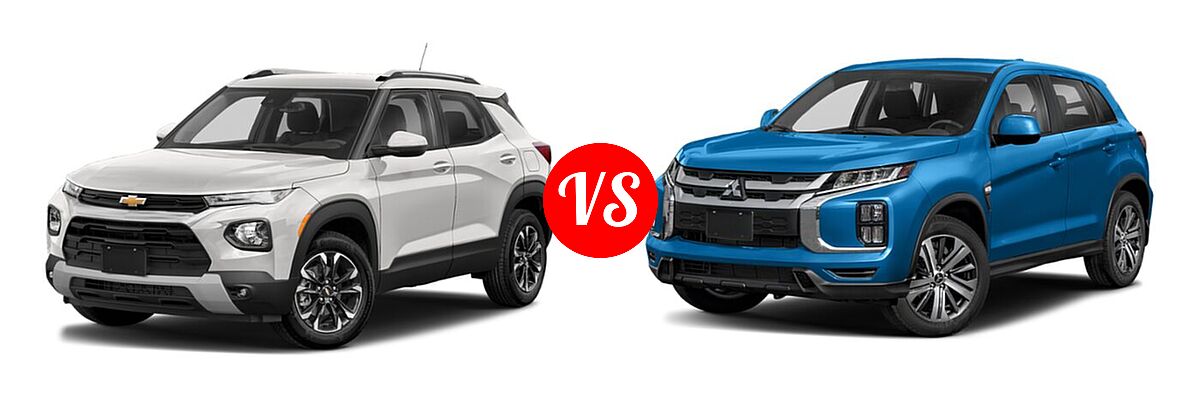 2021 Chevrolet Trailblazer SUV L / LS / LT vs. 2021 Mitsubishi Outlander Sport SUV ES / LE - Front Left Comparison