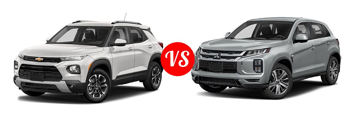 2021 Chevrolet Trailblazer SUV L / LS / LT vs. 2021 Mitsubishi Outlander Sport SUV S - Front Left Comparison