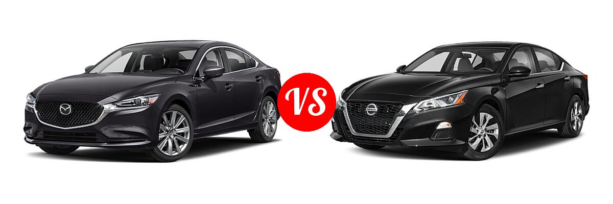 2021 Mazda 6 Sedan Touring vs. 2021 Nissan Altima Sedan 2.5 S - Front Left Comparison