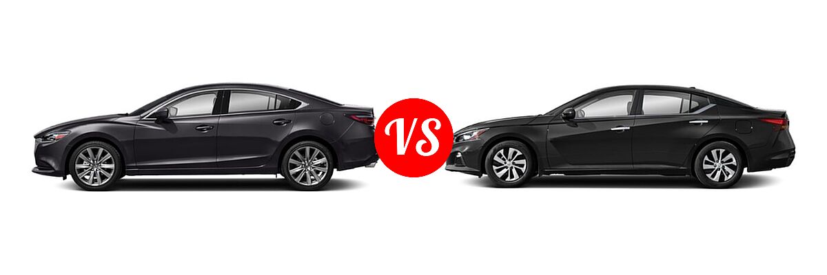 2021 Mazda 6 Sedan Touring vs. 2021 Nissan Altima Sedan 2.5 S - Side Comparison