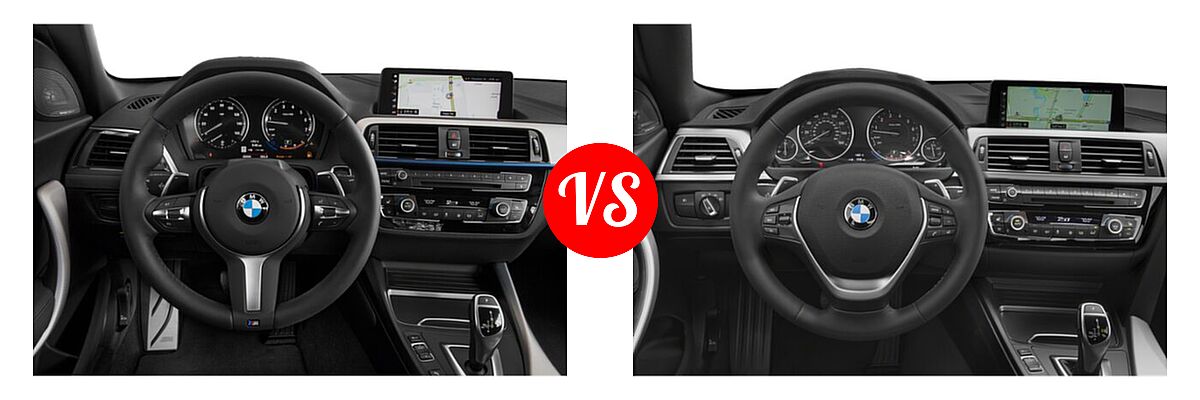 2021 BMW 2 Series M240i Convertible M240i / M240i xDrive vs. 2019 BMW 4 Series Convertible 440i xDrive - Dashboard Comparison