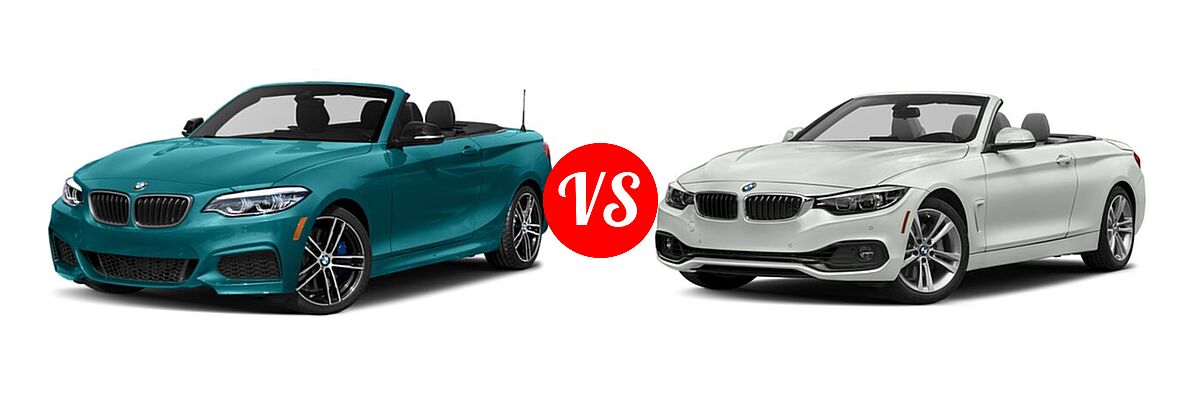 2021 BMW 2 Series M240i Convertible M240i / M240i xDrive vs. 2019 BMW 4 Series Convertible 440i - Front Left Comparison