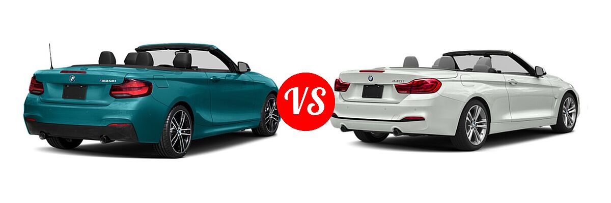 2021 BMW 2 Series M240i Convertible M240i / M240i xDrive vs. 2019 BMW 4 Series Convertible 440i xDrive - Rear Right Comparison