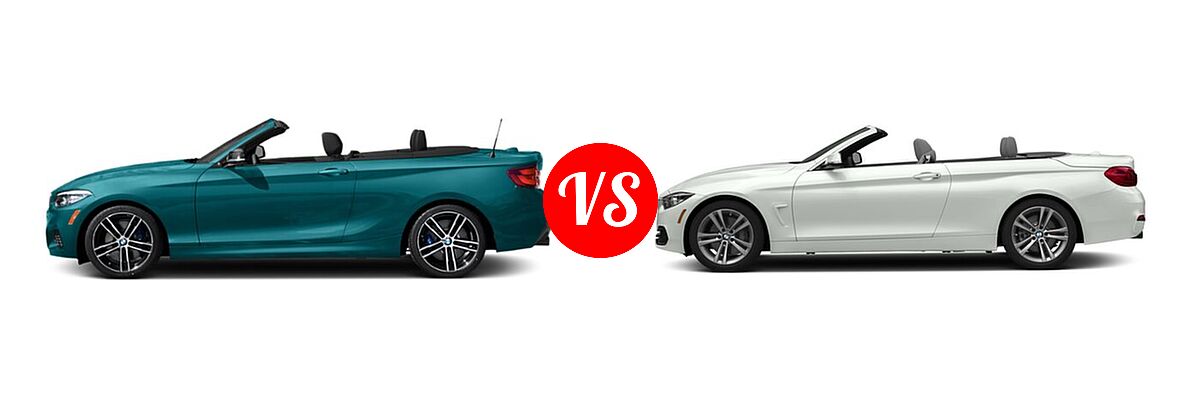 2021 BMW 2 Series M240i Convertible M240i / M240i xDrive vs. 2019 BMW 4 Series Convertible 440i - Side Comparison