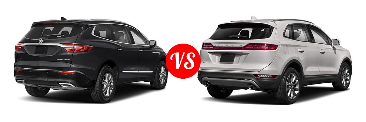 2021 Buick Enclave SUV Essence / Preferred / Premium vs. 2019 Lincoln MKC SUV Black Label / FWD / Reserve / Select / Standard - Rear Right Comparison