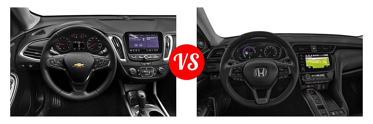 2021 Chevrolet Malibu Sedan RS vs. 2021 Honda Insight Sedan Hybrid Touring - Dashboard Comparison