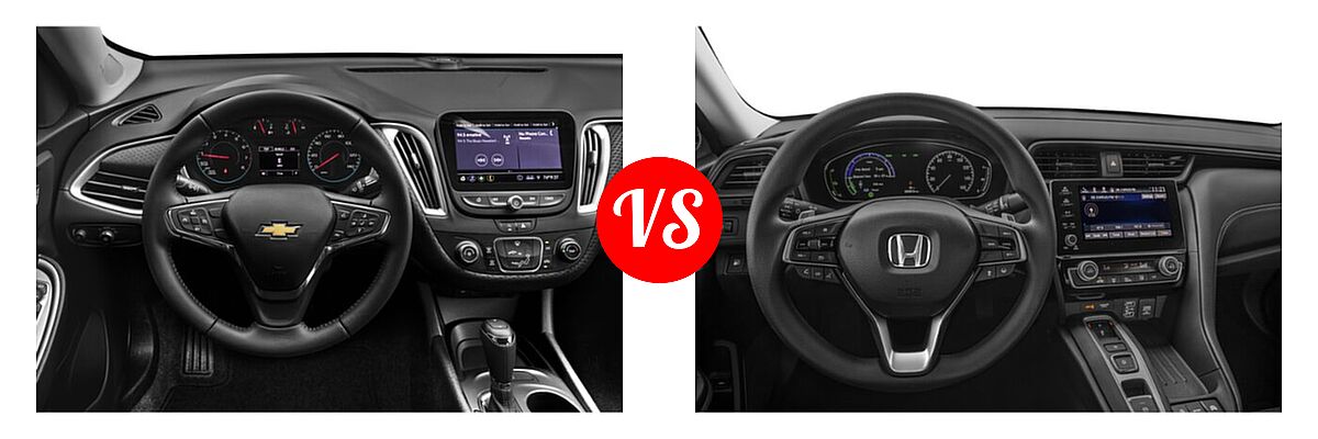 2021 Chevrolet Malibu Sedan RS vs. 2021 Honda Insight Sedan Hybrid EX - Dashboard Comparison