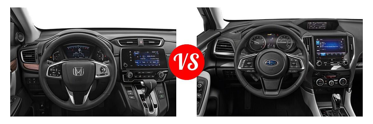 2021 Honda CR-V SUV EX-L vs. 2021 Subaru Forester SUV Limited - Dashboard Comparison