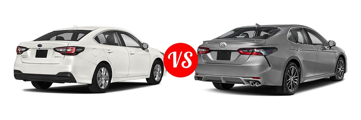 2021 Subaru Legacy Sedan CVT / Limited XT / Touring XT vs. 2021 Toyota Camry Sedan SE - Rear Right Comparison