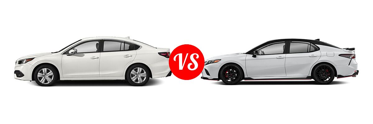 2021 Subaru Legacy Sedan CVT / Limited XT / Touring XT vs. 2021 Toyota Camry Sedan TRD V6 - Side Comparison