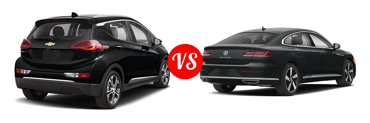 2021 Chevrolet Bolt EV Hatchback Electric Premier vs. 2021 Volkswagen Arteon Hatchback SE - Rear Right Comparison