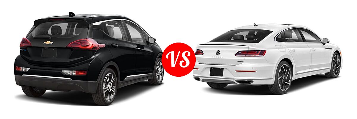 2021 Chevrolet Bolt EV Hatchback Electric Premier vs. 2021 Volkswagen Arteon Hatchback SEL Premium R-Line / SEL R-Line - Rear Right Comparison