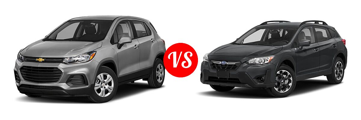2021 Chevrolet Trax SUV LS vs. 2021 Subaru Crosstrek SUV CVT / Manual - Front Left Comparison