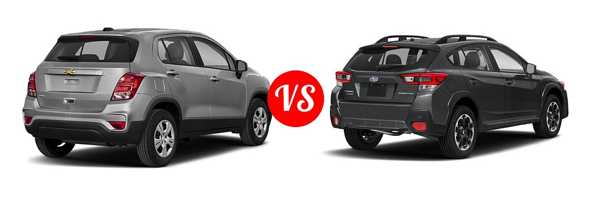 2021 Chevrolet Trax SUV LS vs. 2021 Subaru Crosstrek SUV CVT / Manual - Rear Right Comparison