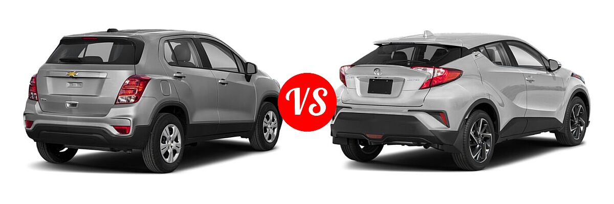 2021 Chevrolet Trax SUV LS vs. 2021 Toyota C-HR SUV Limited - Rear Right Comparison