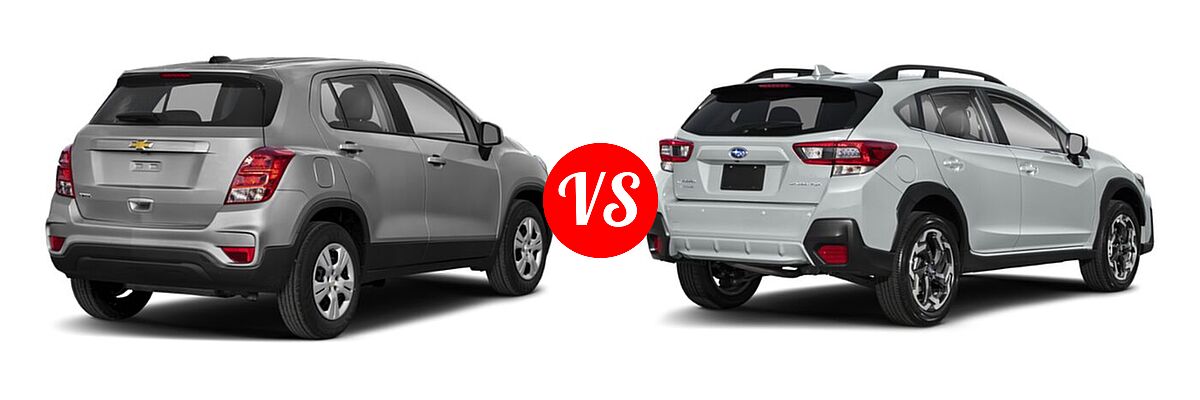 2021 Chevrolet Trax SUV LS vs. 2021 Subaru Crosstrek SUV Limited - Rear Right Comparison