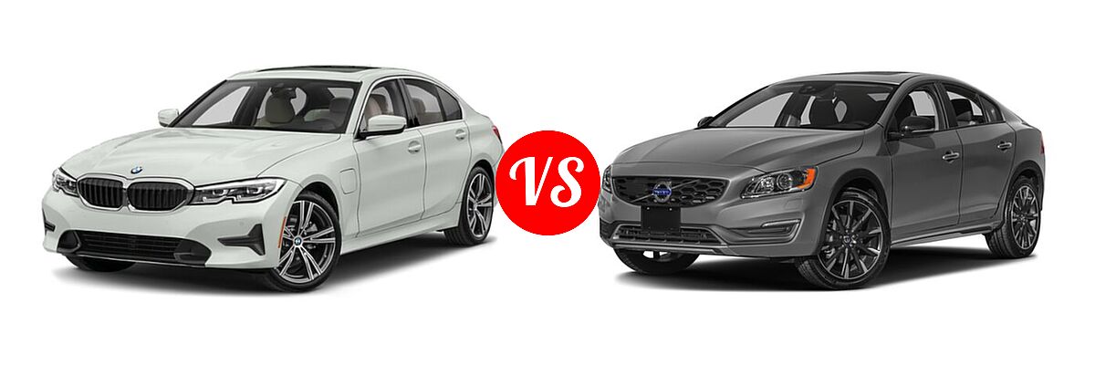 2021 BMW 3 Series Sedan PHEV 330e / 330e xDrive vs. 2018 Volvo S60 Cross Country Sedan T5 AWD - Front Left Comparison