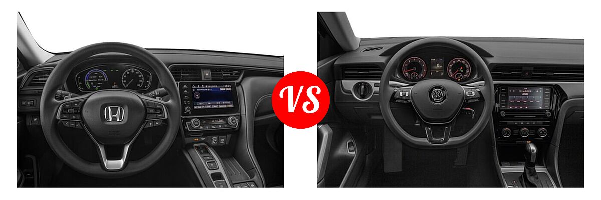 2021 Honda Insight Sedan Hybrid EX vs. 2021 Volkswagen Passat Sedan 2.0T S / 2.0T SE - Dashboard Comparison