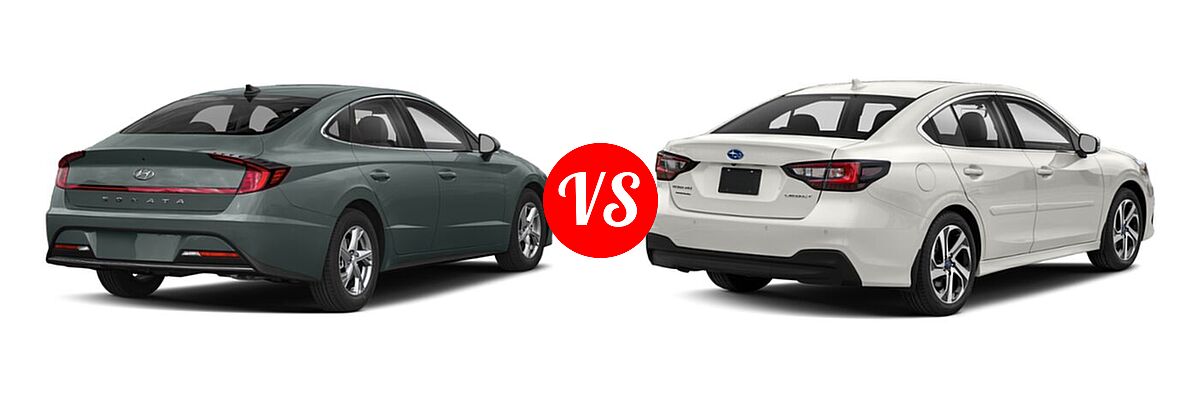 2021 Hyundai Sonata Sedan SE vs. 2021 Subaru Legacy Sedan Limited - Rear Right Comparison