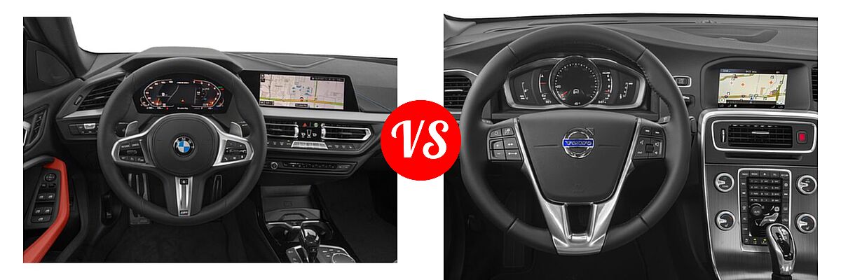 2021 BMW 2 Series M235i Sedan M235i xDrive vs. 2018 Volvo S60 Cross Country Sedan T5 AWD - Dashboard Comparison