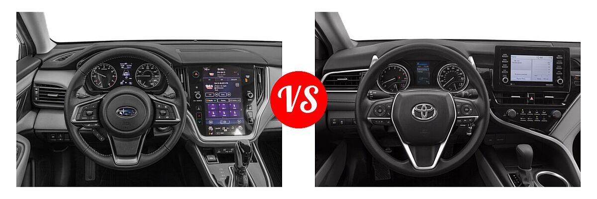 2021 Subaru Legacy Sedan Premium vs. 2021 Toyota Camry Sedan LE - Dashboard Comparison