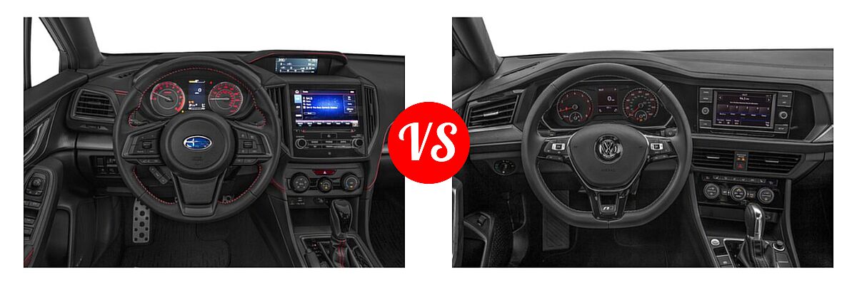 2021 Subaru Impreza Sedan Sport vs. 2021 Volkswagen Jetta Sedan R-Line - Dashboard Comparison