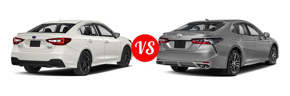 2021 Subaru Legacy Sedan Sport vs. 2021 Toyota Camry Sedan SE - Rear Right Comparison