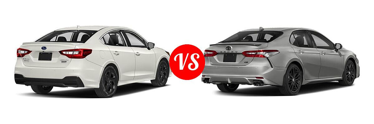 2021 Subaru Legacy Sedan Sport vs. 2021 Toyota Camry Sedan XSE / XSE V6 - Rear Right Comparison