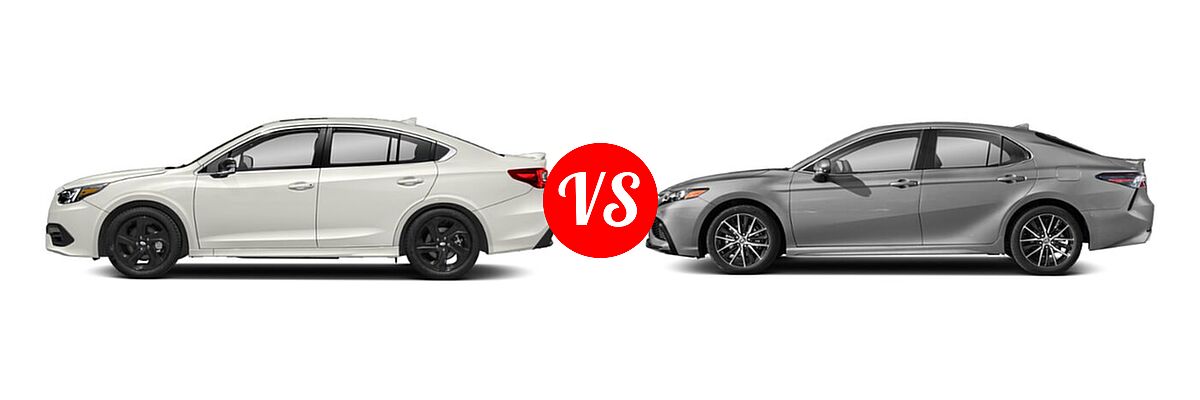 2021 Subaru Legacy Sedan Sport vs. 2021 Toyota Camry Sedan SE - Side Comparison