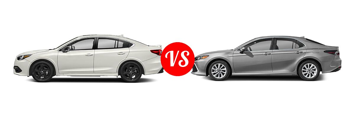 2021 Subaru Legacy Sedan Sport vs. 2021 Toyota Camry Sedan LE - Side Comparison
