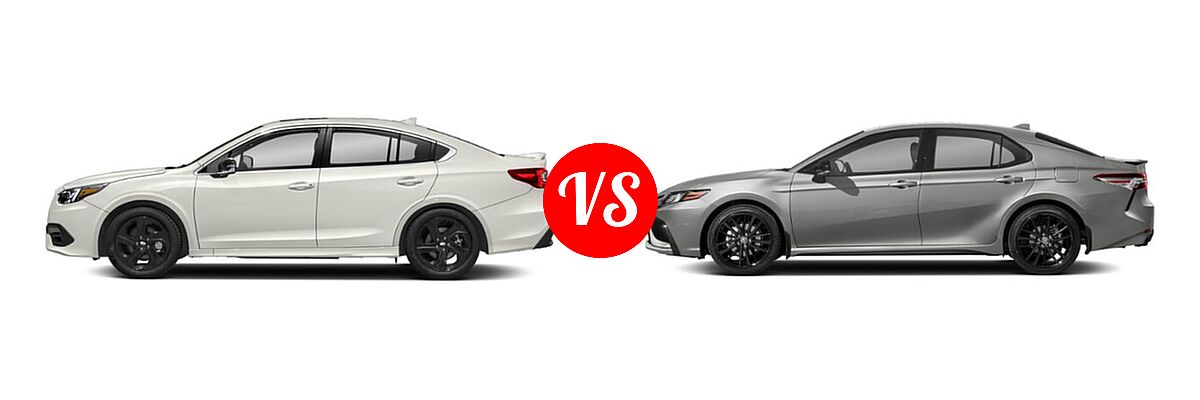 2021 Subaru Legacy Sedan Sport vs. 2021 Toyota Camry Sedan XSE / XSE V6 - Side Comparison