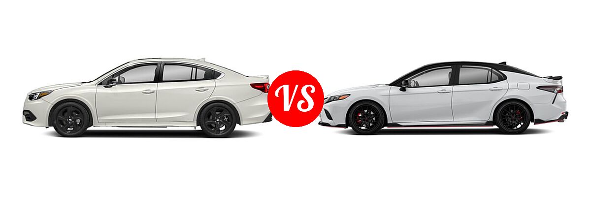 2021 Subaru Legacy Sedan Sport vs. 2021 Toyota Camry Sedan TRD V6 - Side Comparison