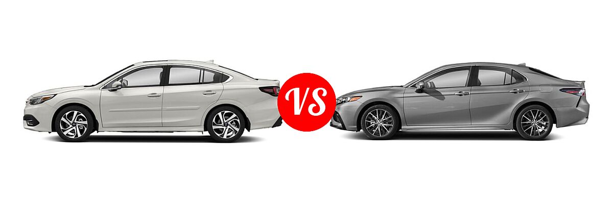 2021 Subaru Legacy Sedan Limited vs. 2021 Toyota Camry Sedan SE - Side Comparison